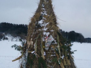 各地でどんど焼きが行われました