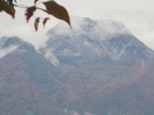 妙高山　初冠雪