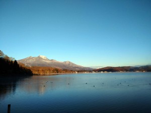 初冬の野尻湖